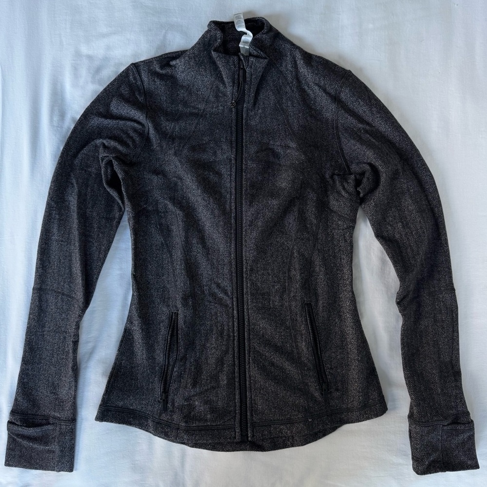 Lululemon Define Jacket in classic Gray Herringbone